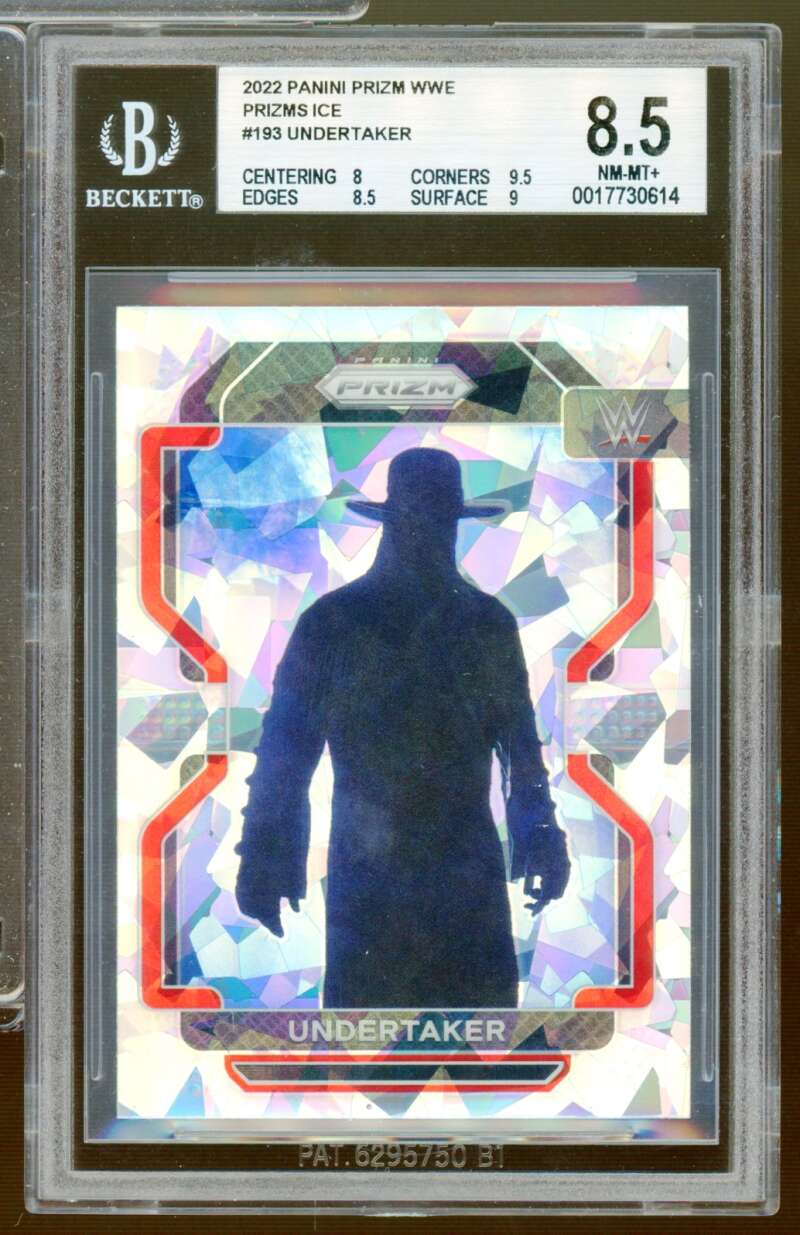 Undertaker Card 2022 Panini Prizm WWE Prizms Ice (ppp 1) #193 BGS 8.5 Image 1