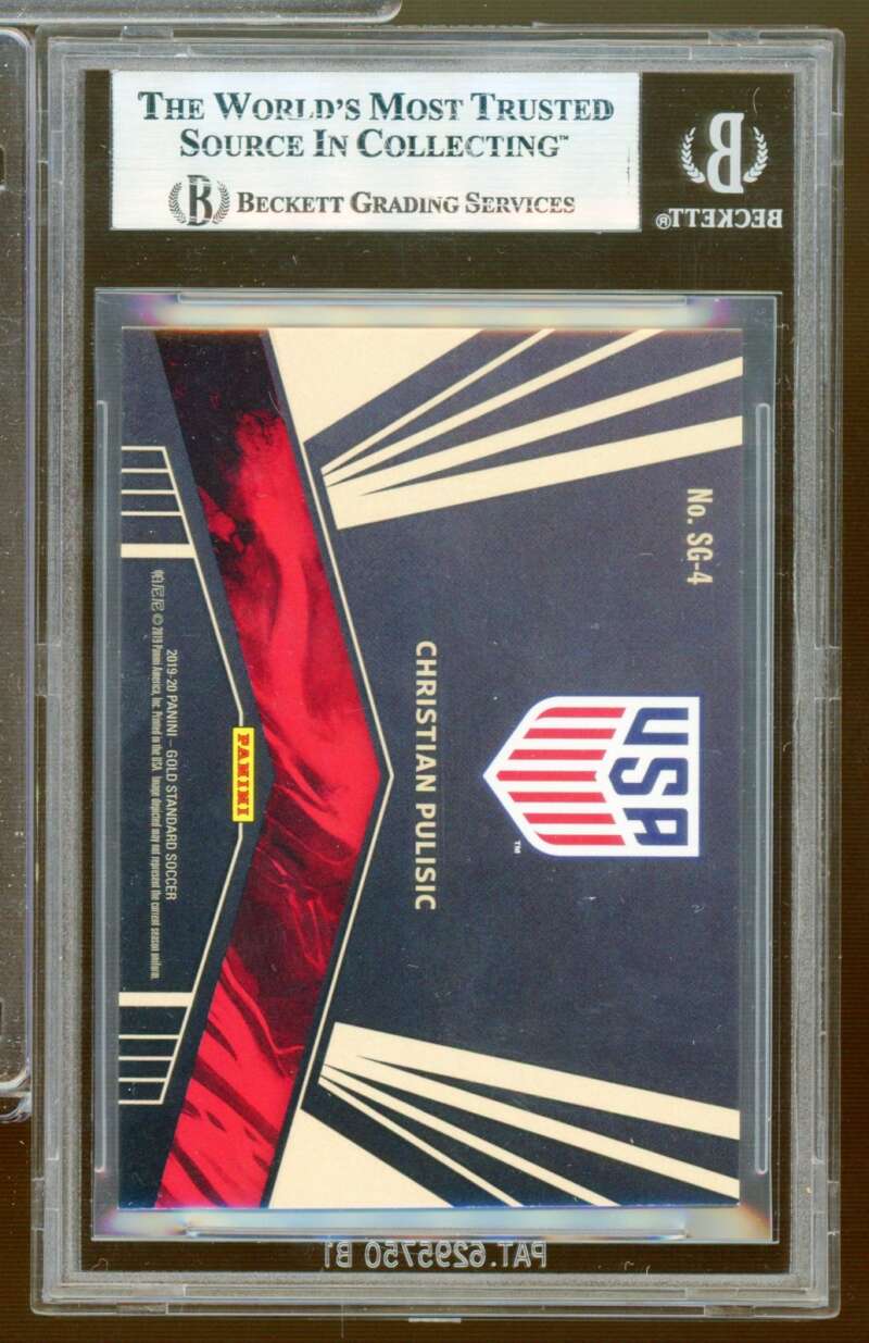 Christian Pulisic Card 2019-20 Fifa Gold Standard Solid Gold AU (pop 1) #4 BGS 9 Image 2