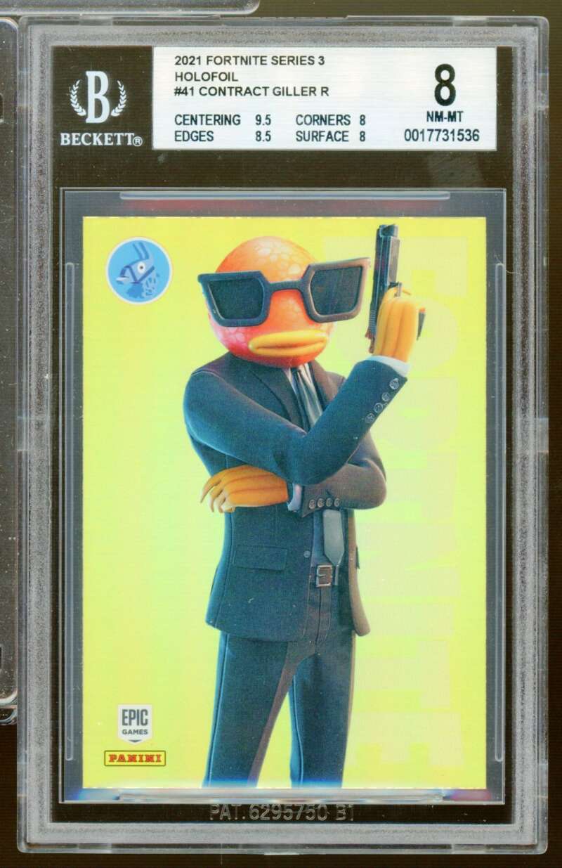 Contract Giller Card 2021 Fortnite USA Series 3 Holofoil #41 BGS 8 Image 1