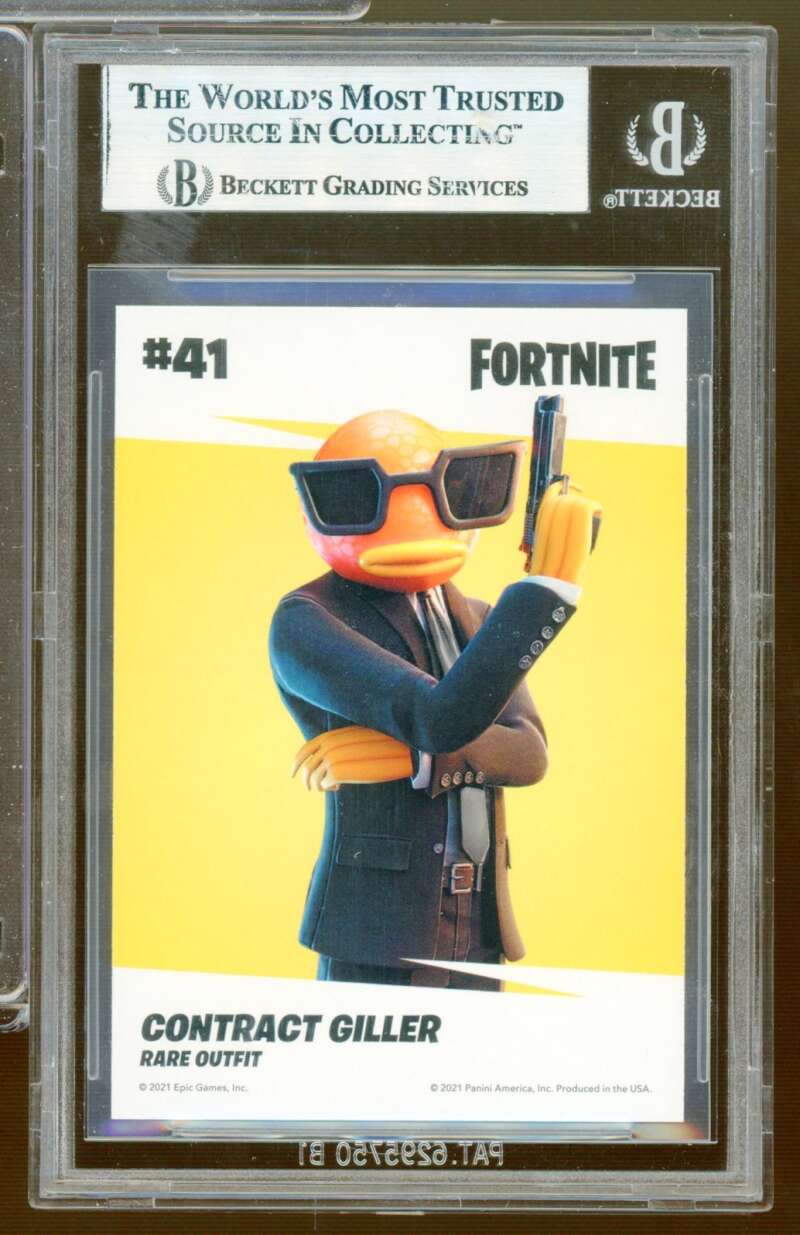 Contract Giller Card 2021 Fortnite USA Series 3 Holofoil #41 BGS 8 Image 2