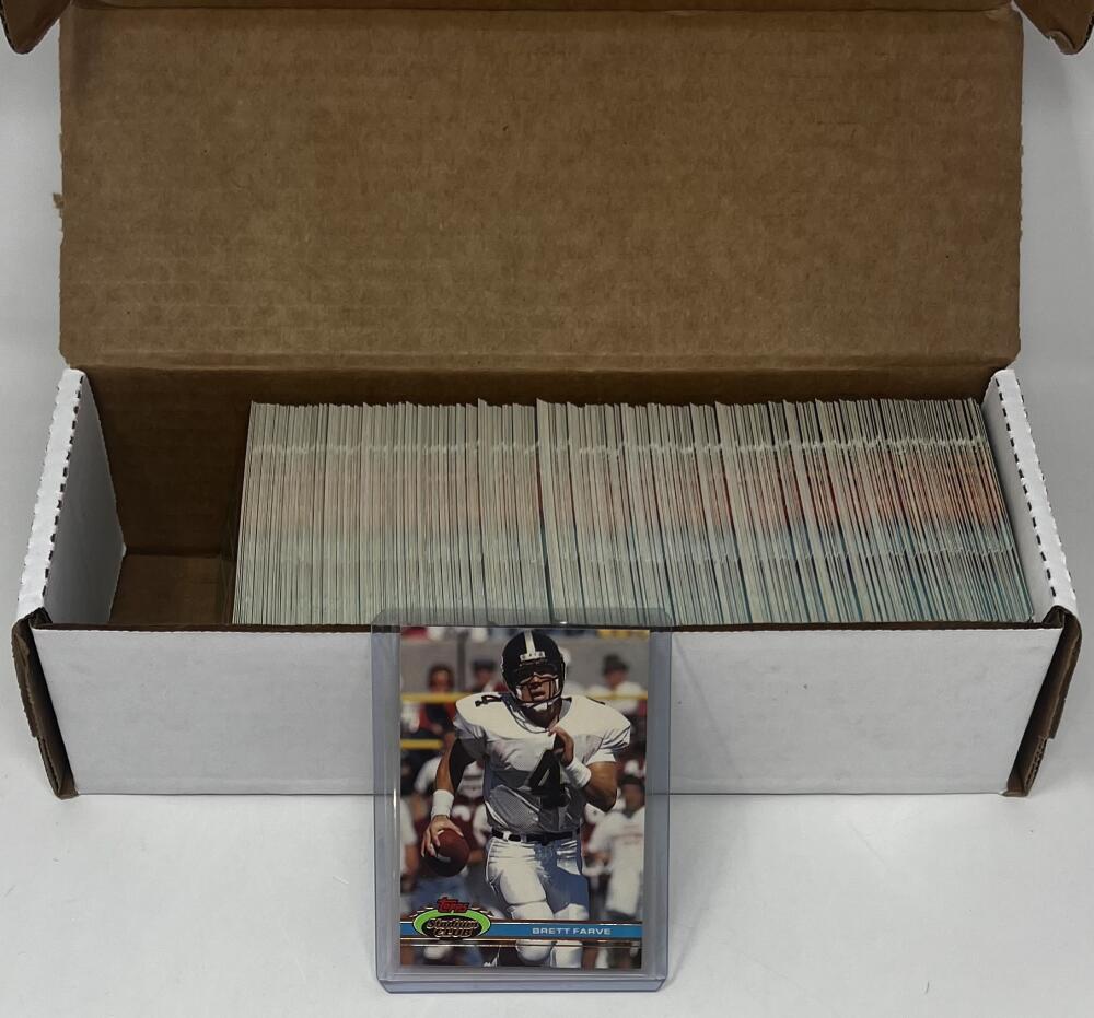 1991 Stadium Club Football Hand Collated Complete Set 1-500 Brett Farvre RC Image 3