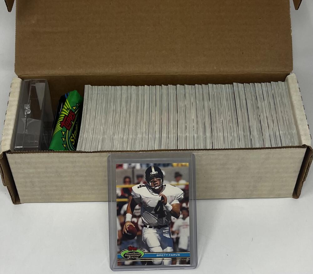 1991 Stadium Club Football Hand Collated Complete Set 1-500 Brett Farvre RC Image 1