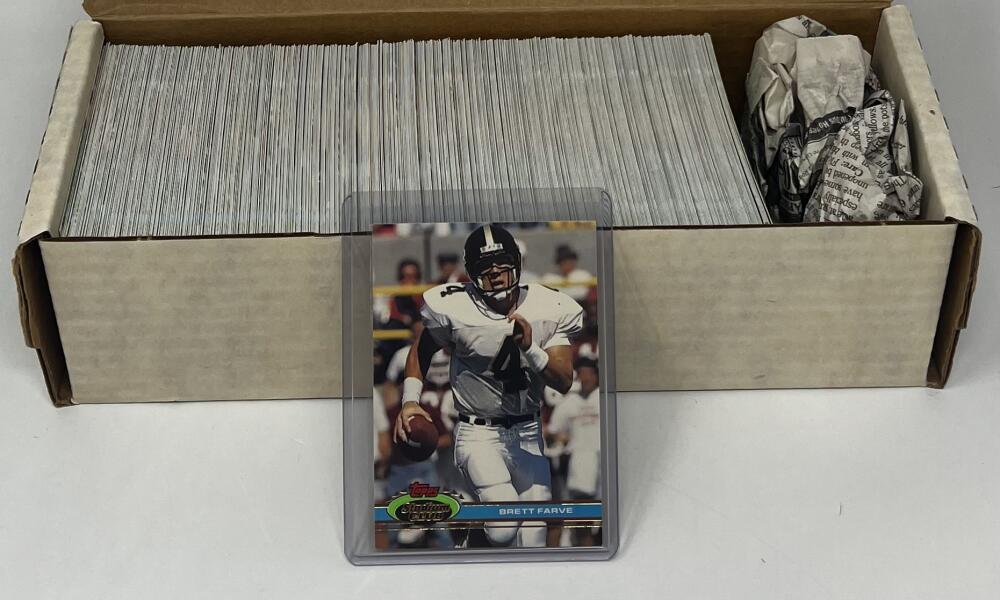 1991 Stadium Club Football Hand Collated Complete Set 1-500 Brett Farvre RC Image 1