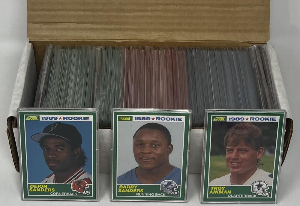1989 Score Football Hand Collated Complete Set 1-330  Deion, Barry, Aikman RC Image 1