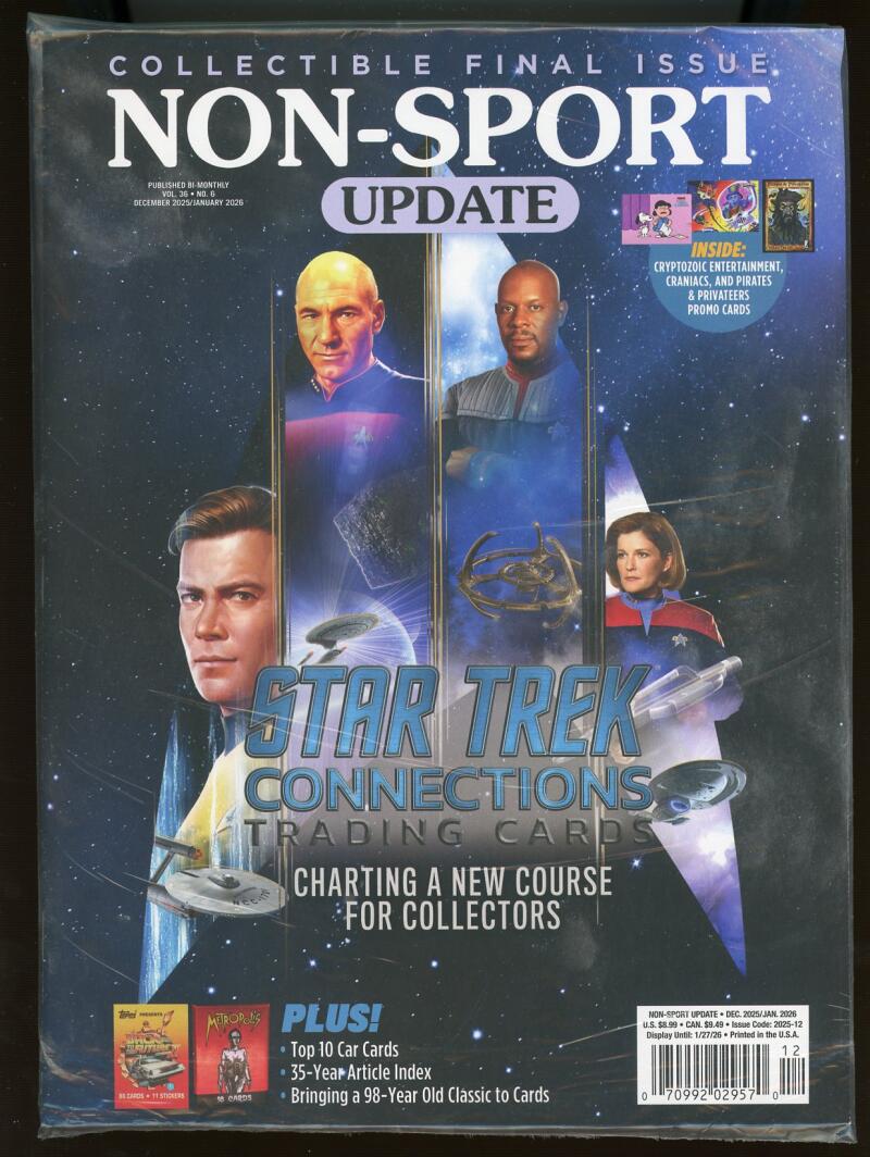 Current 2025 Beckett Non Sport Update Magazine Price Guide December/ January 2026 Star Trek Connections  Image 1