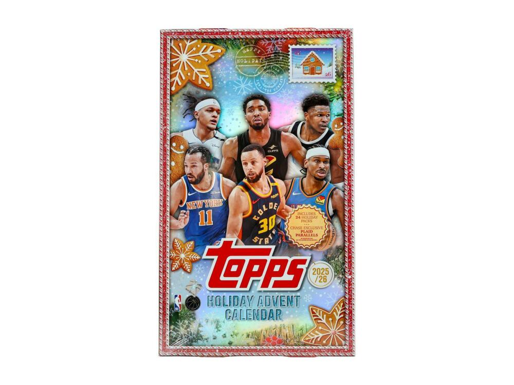2025-26 Topps Holiday Basketball Countdown Advent Calendar Box Image 1
