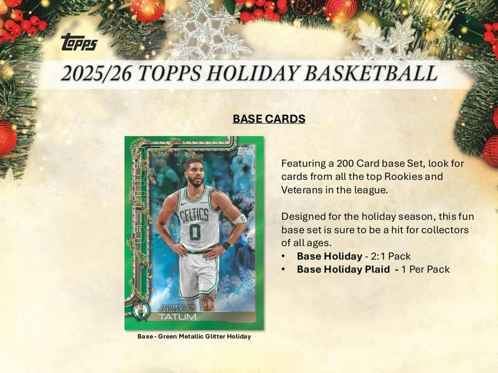 2025-26 Topps Holiday Basketball Countdown Advent Calendar Box Image 4