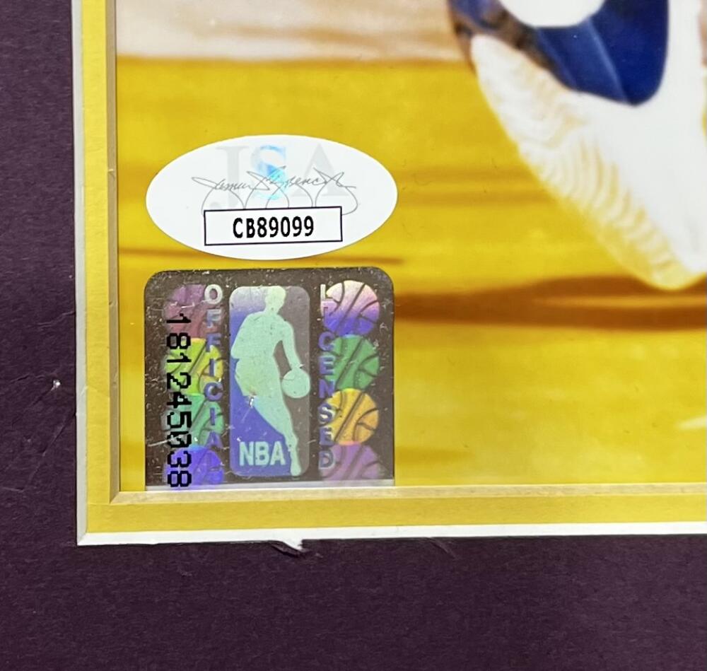 Magic Irving Johnson Autographed Signed 23x28 Poster JSA Authentic Image 3