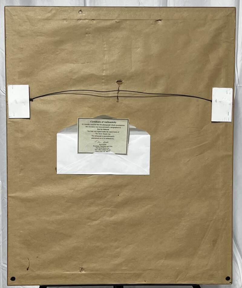 Magic Irving Johnson Autographed Signed 23x28 Poster JSA Authentic Image 5