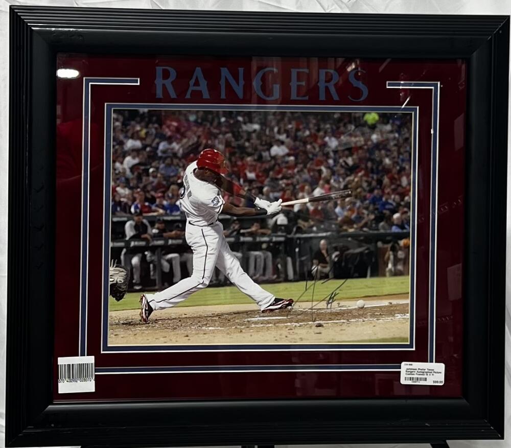 Jurickson Profar Texas Rangers Autographed Signed 19x22 Poster JSA Authentic Image 2