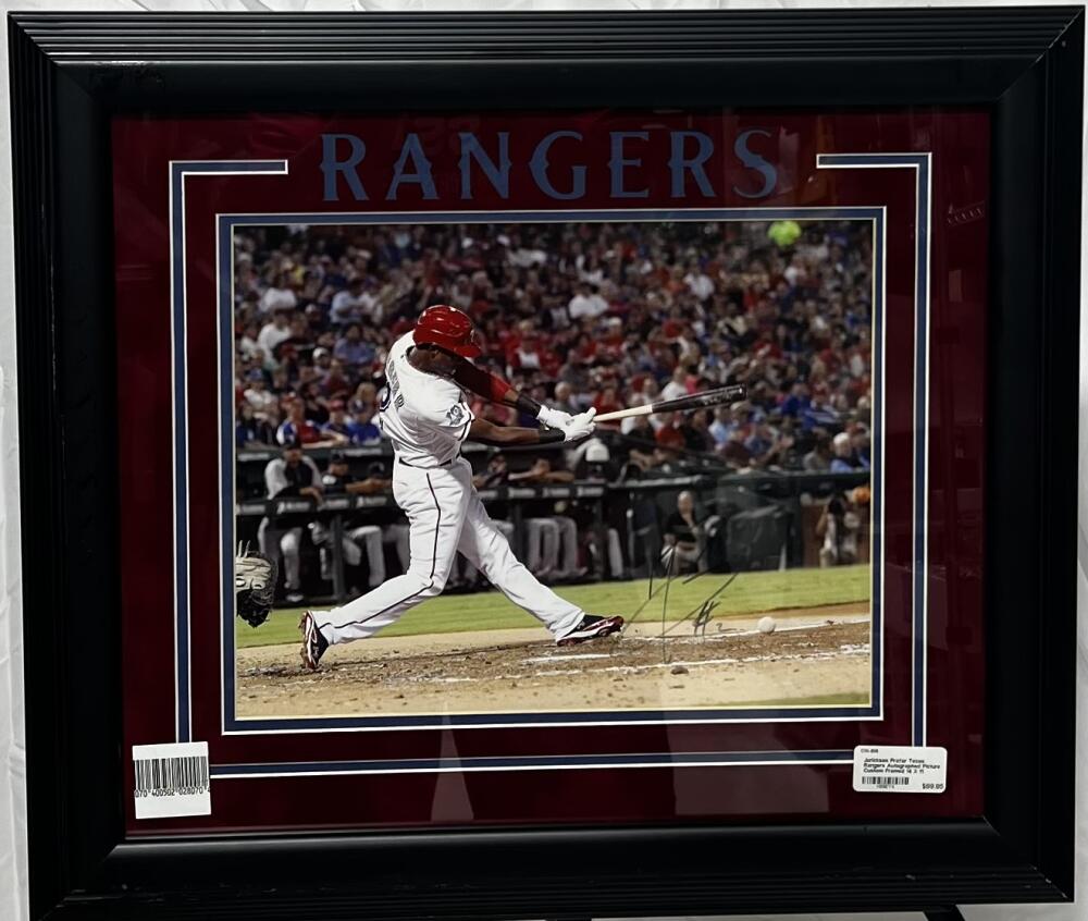 Jurickson Profar Texas Rangers Autographed Signed 19x22 Poster JSA Authentic Image 1
