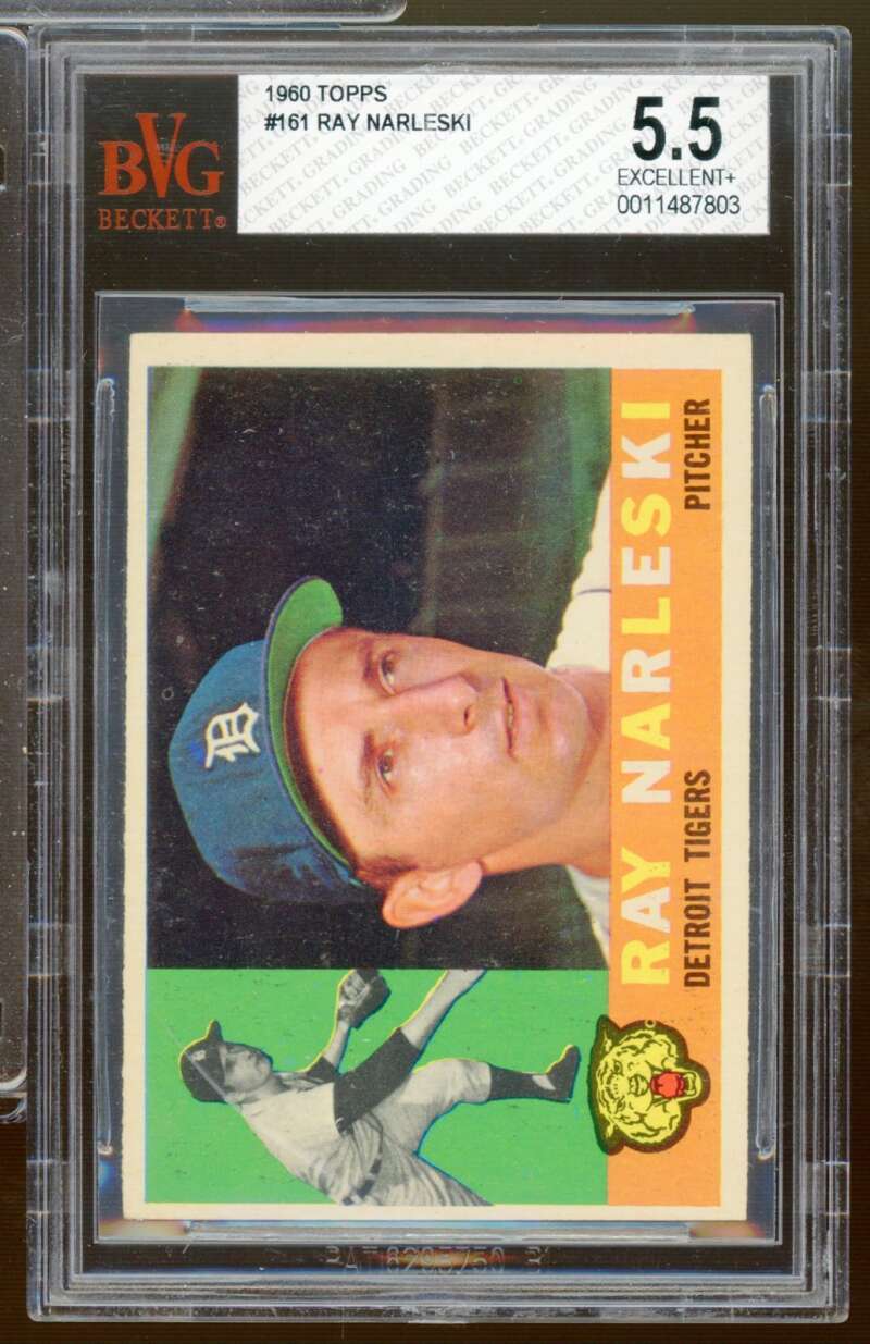 Ray Narleski Card 1950 Topps #161 BGS BVG 5.5 Image 1