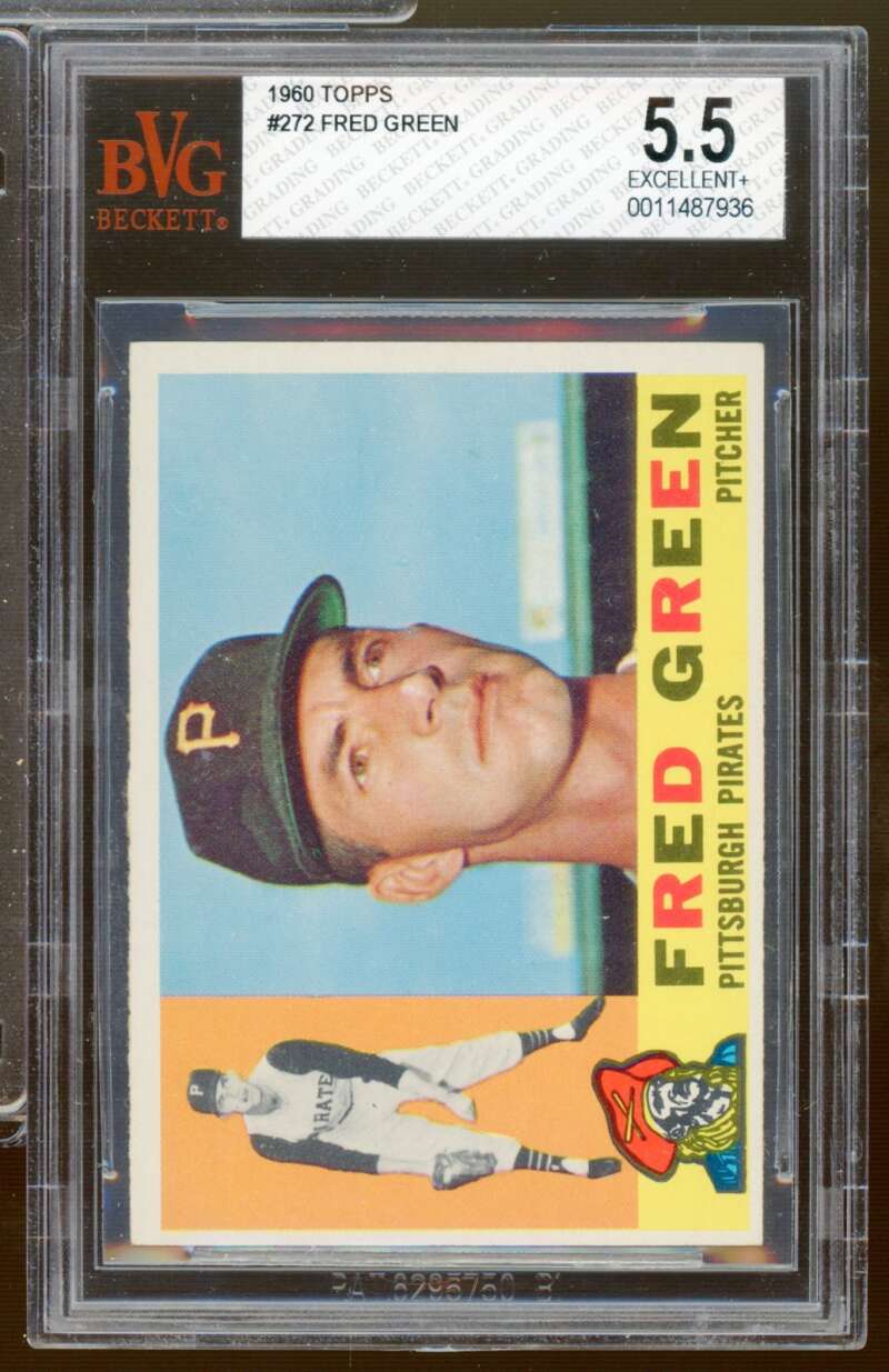 Fred Green Rookie Card 1960 Topps #272 BGS BVG 5.5 Image 1