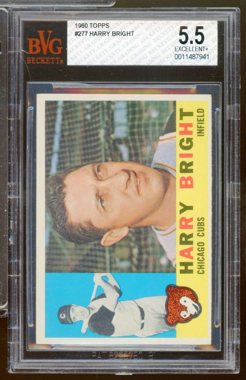 Harry Bright Card 1960 Topps #277 BGS BVG 5.5 Image 1