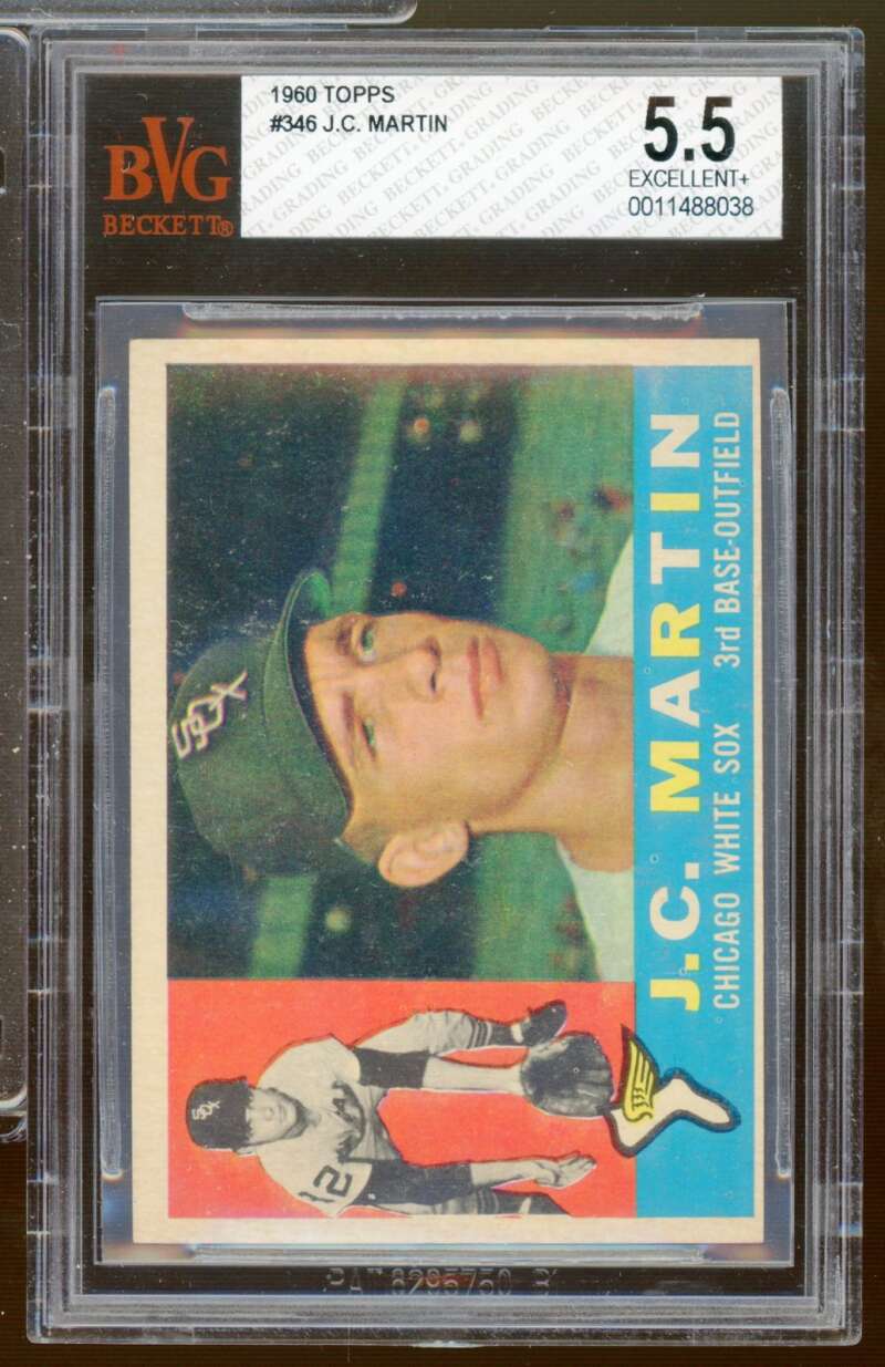 J.C. Martin Card 1960 Topps #346 BGS BVG 5.5 Image 1