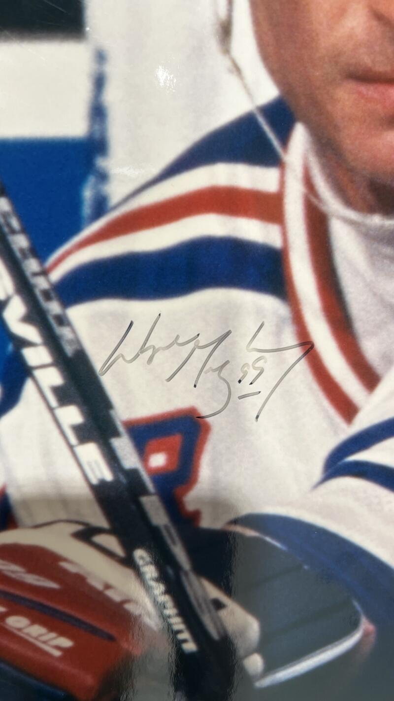 Wayne Gretzky  Mark Messier Autographed Signed 20x24 Photo Steiner Authentic COA Image 3