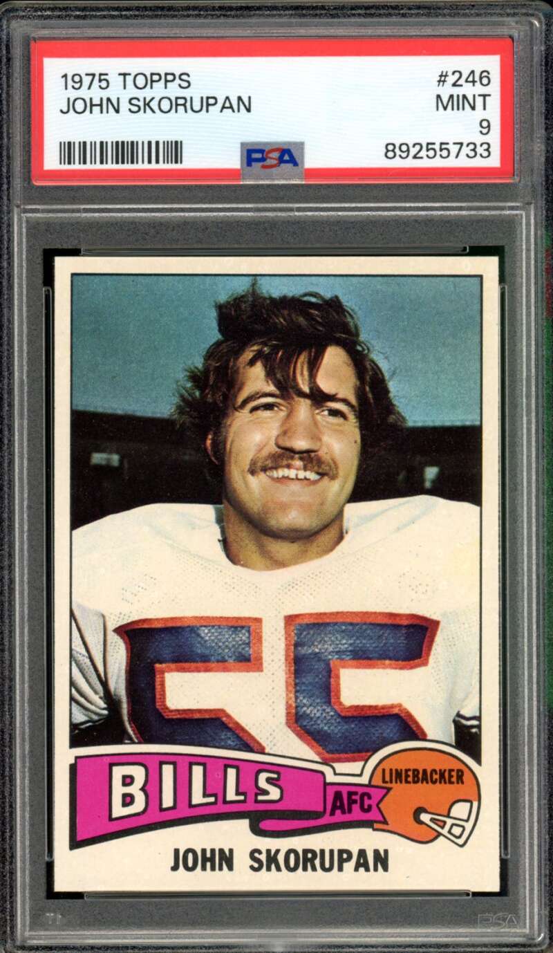 John Skorupan Card 1975 Topps #246 PSA 9 Image 1