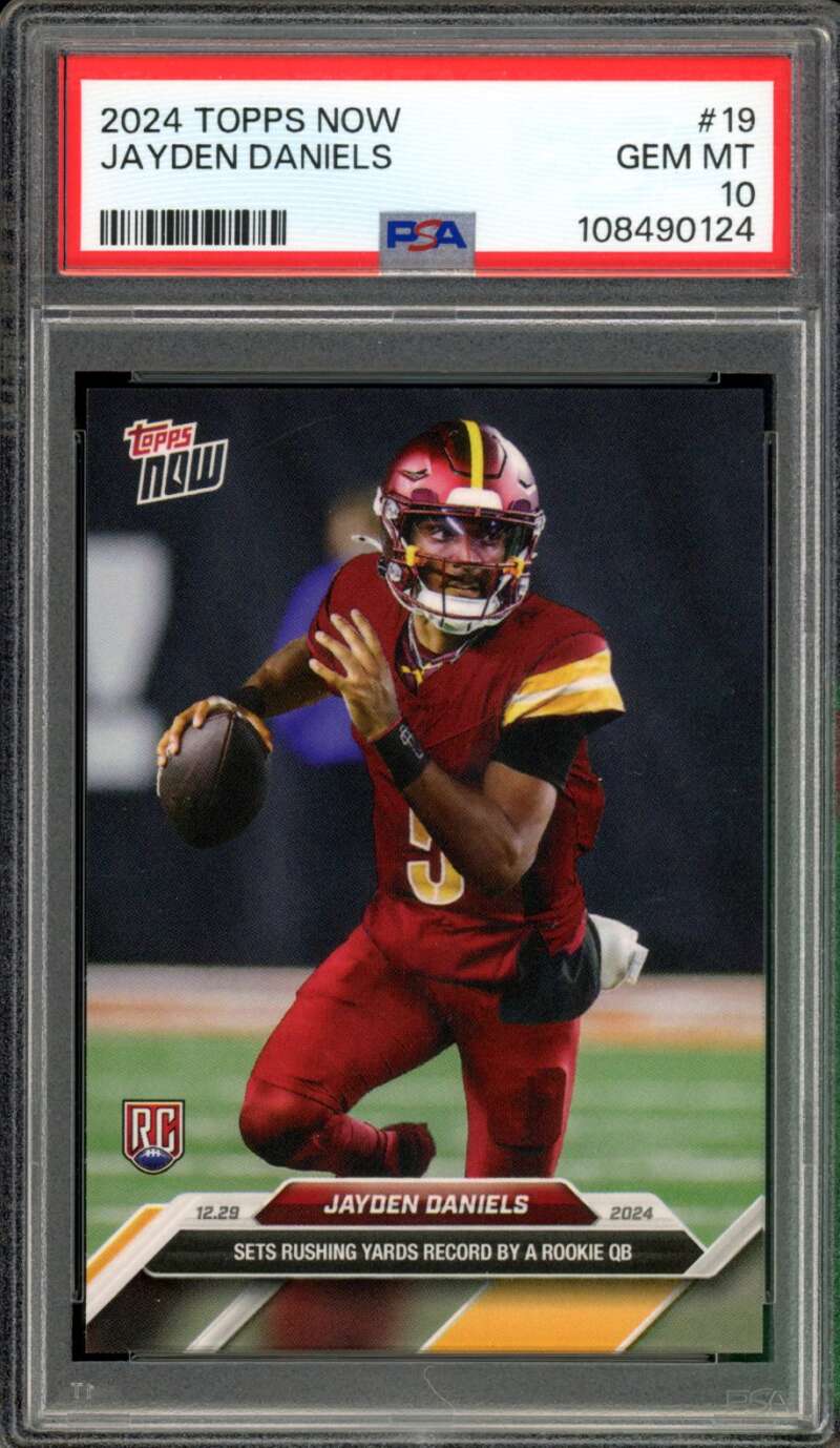 Jayden Daniels Rookie Card 2024 Topps Now #19 PSA 10 Image 1