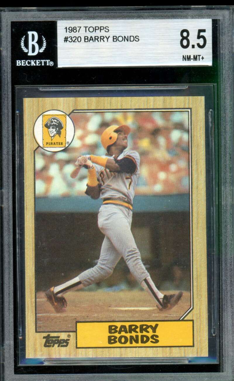 Barry Bonds Rookie Card 1987 Topps #320 BGS 8.5 Image 1