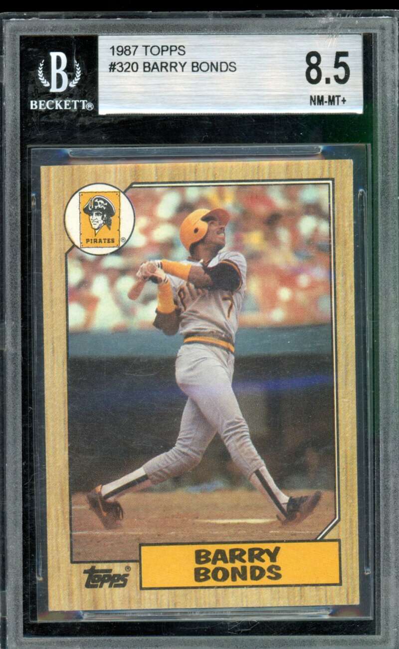 Barry Bonds Rookie Card 1987 Topps #320 BGS 8.5 Image 1