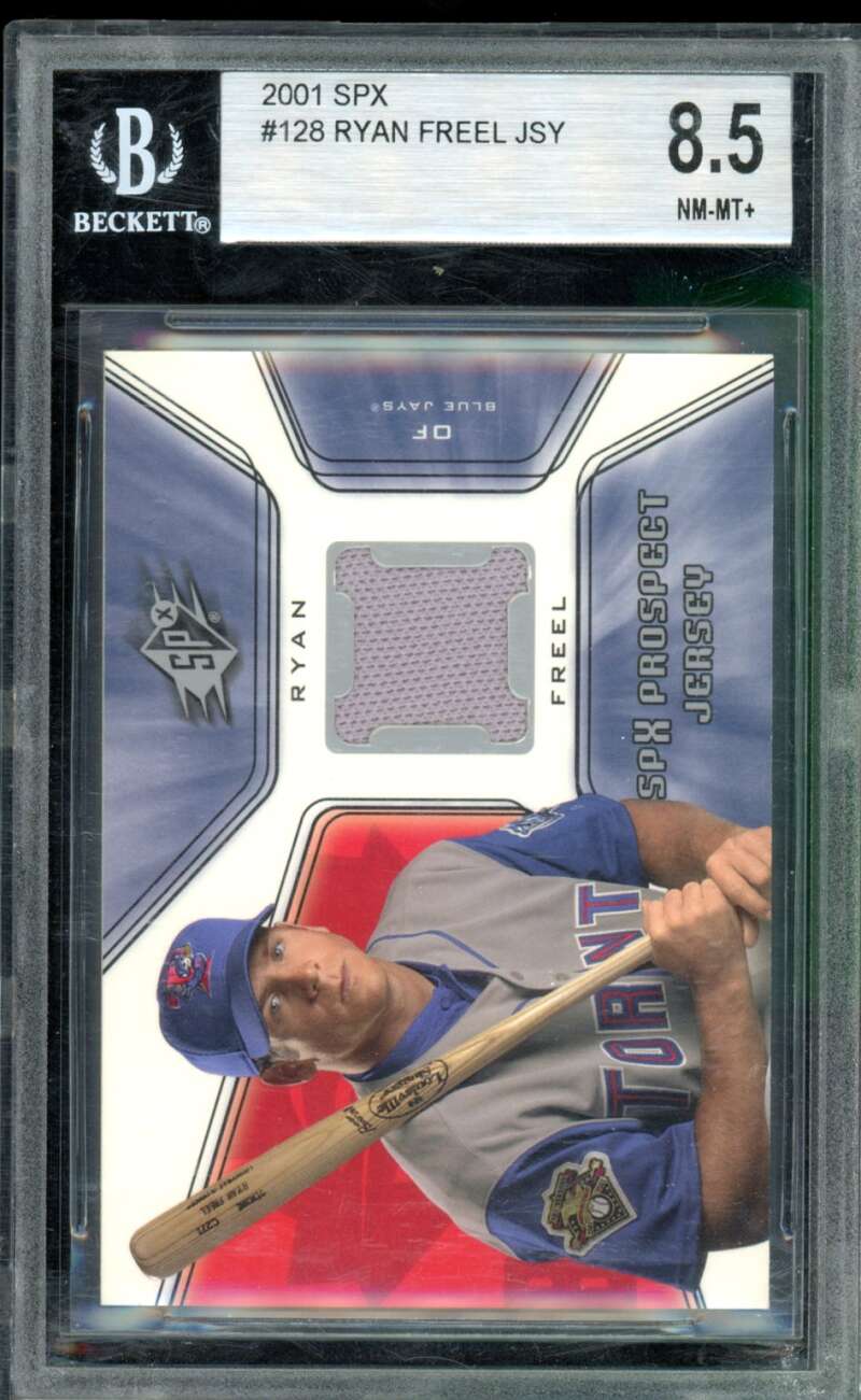 Ryan Freel Rookie Card 2001 SPX Jersey #128 BGS 8.5 Image 1
