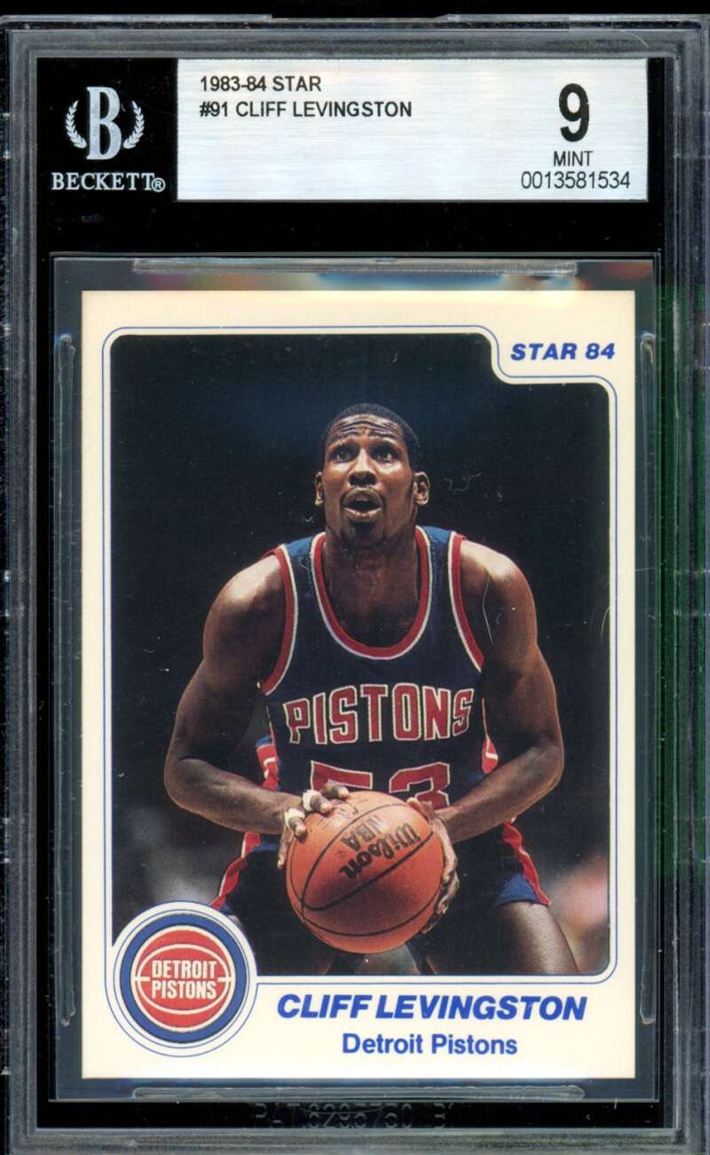 Cliff Levingston Card 1983-84 Star #91 BGS 9 Image 1