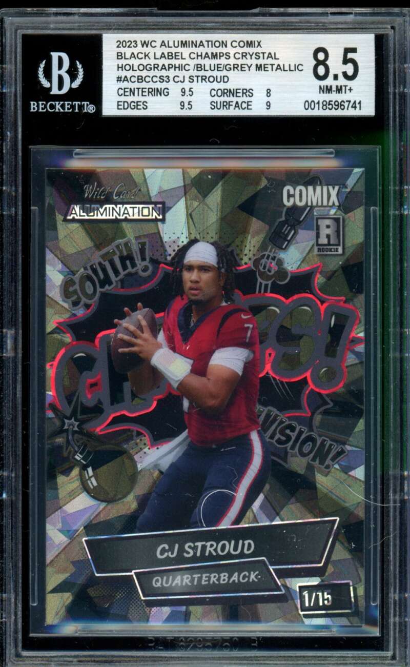 C.J. Stroud Rookie Card 2023 Wc Alumination (1/15) #Acbccs3 BGS 8.5 Image 1