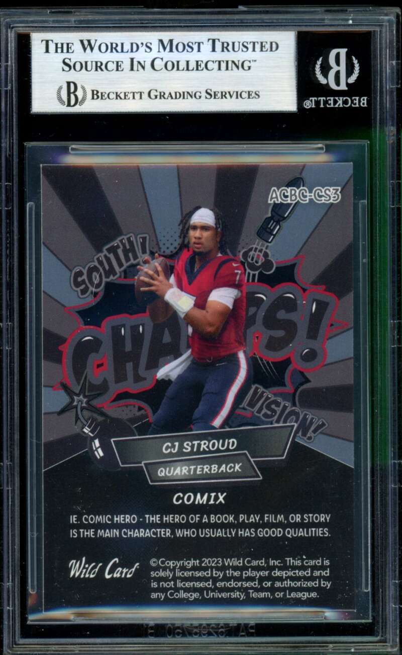 C.J. Stroud Rookie Card 2023 Wc Alumination (1/15) #Acbccs3 BGS 8.5 Image 2