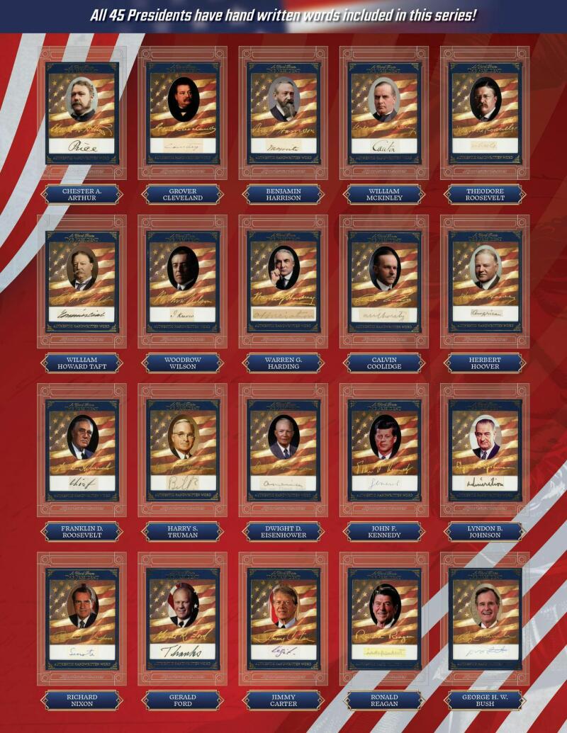 2025 POTUS A Word from the President Hobby Box Image 6