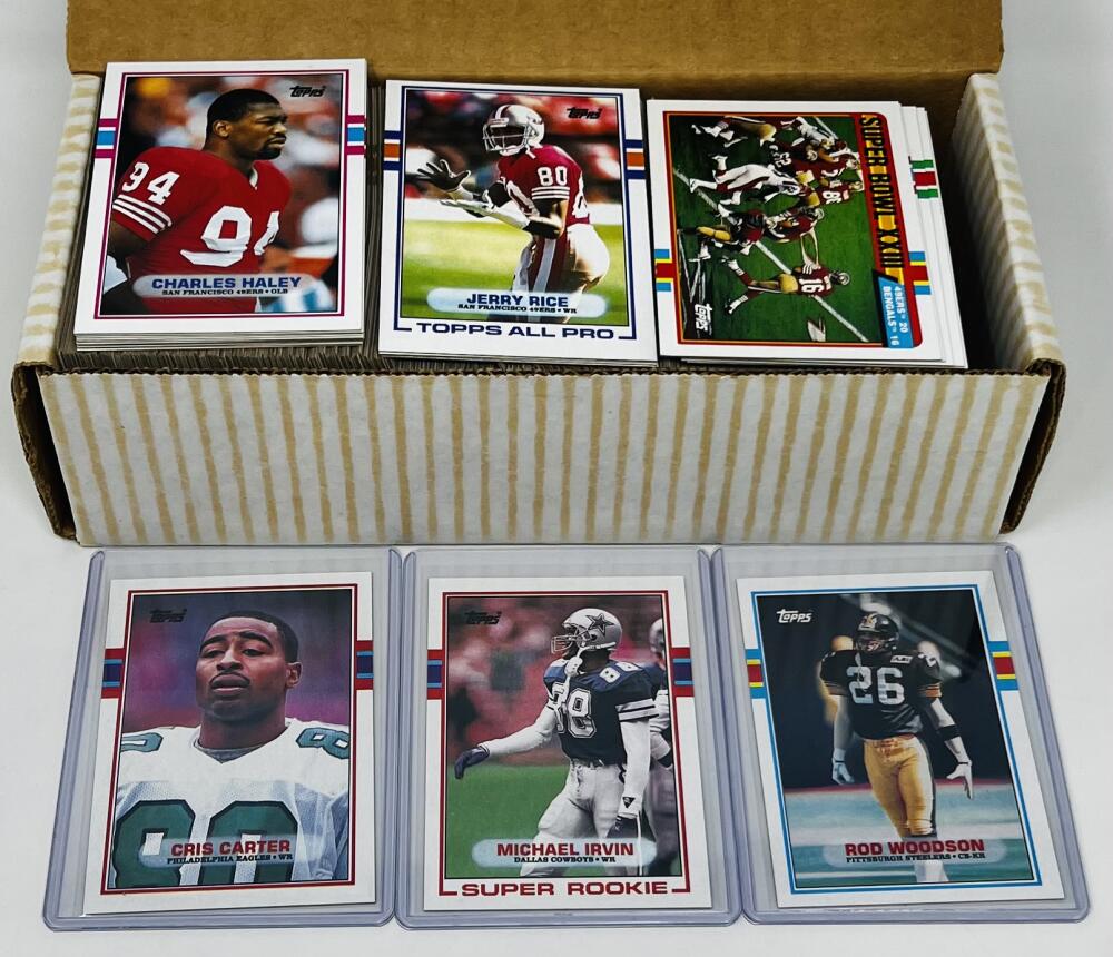 1989 Topps Football Hand Collated Complete Set 1-396  Michael Irvin Rod Woodson RC Image 1