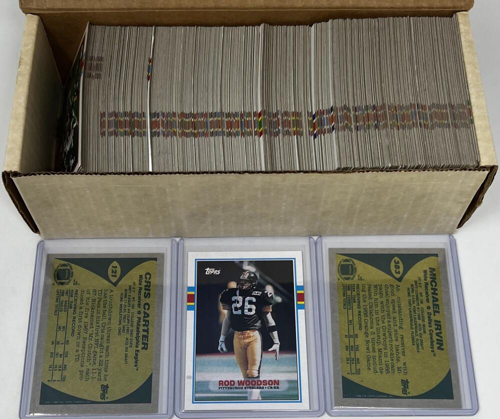 1989 Topps Football Hand Collated Complete Set 1-396  Michael Irvin Rod Woodson RC Image 2