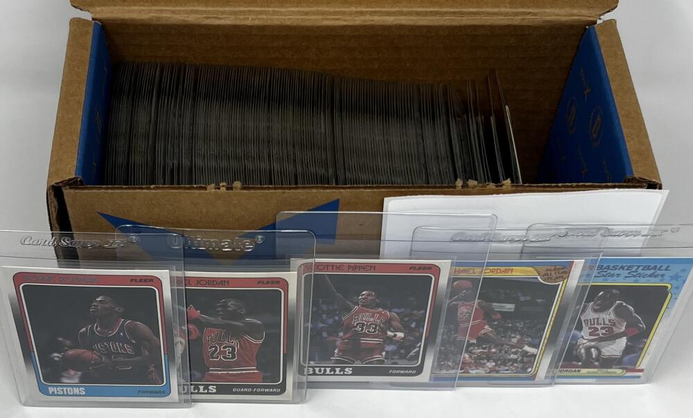 1988-89 Fleer Basketball Hand Collate Complete Set 1-132 plus Sticker Set 1-11 Image 2