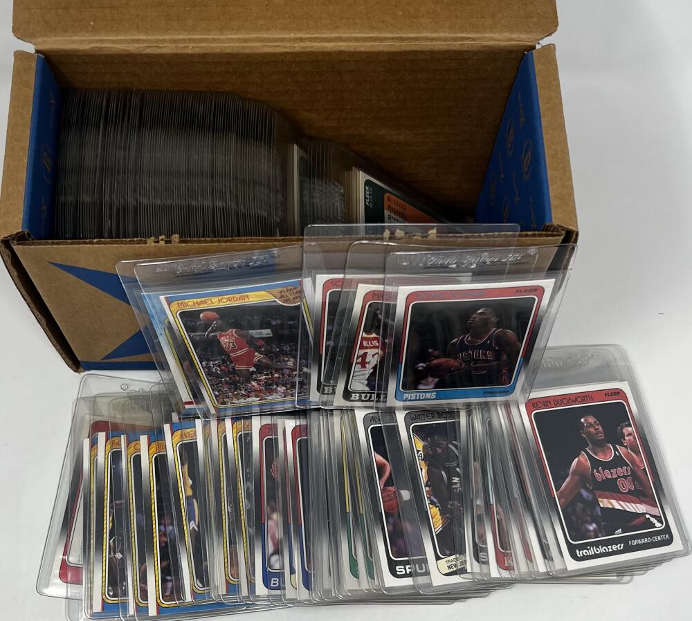 1988-89 Fleer Basketball Hand Collate Complete Set 1-132 plus Sticker Set 1-11 Image 3