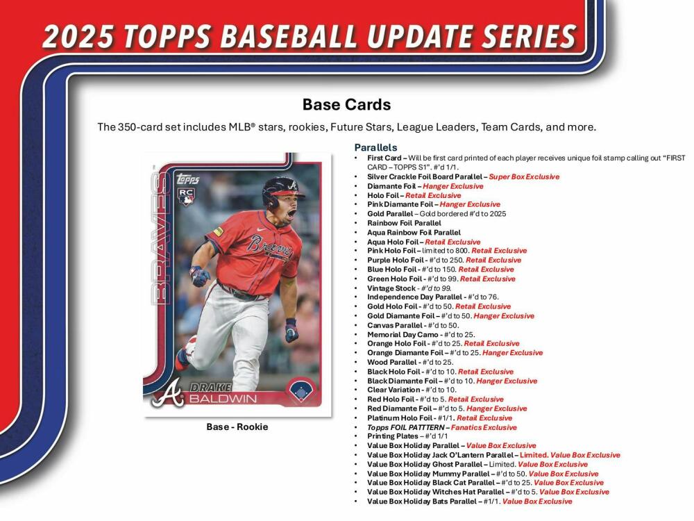 2025 Topps Update Series Baseball 7-Pack Blaster Box Image 4