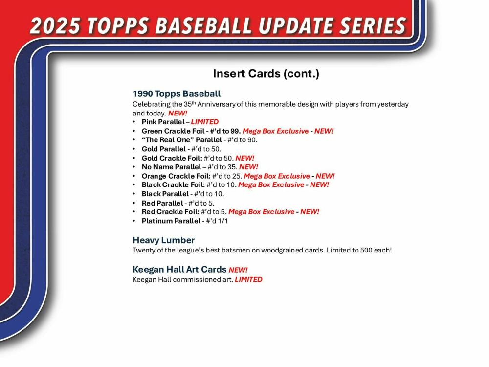 2025 Topps Update Series Baseball 7-Pack Blaster Box Image 6
