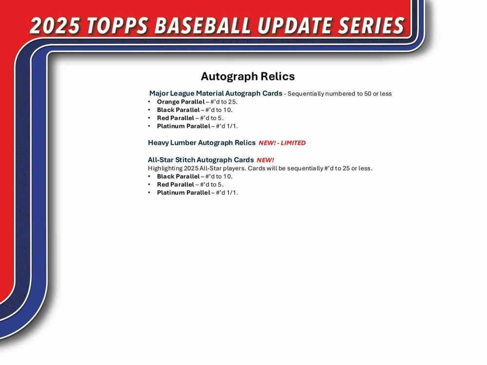 2025 Topps Update Series Baseball 7-Pack Blaster Box Image 8