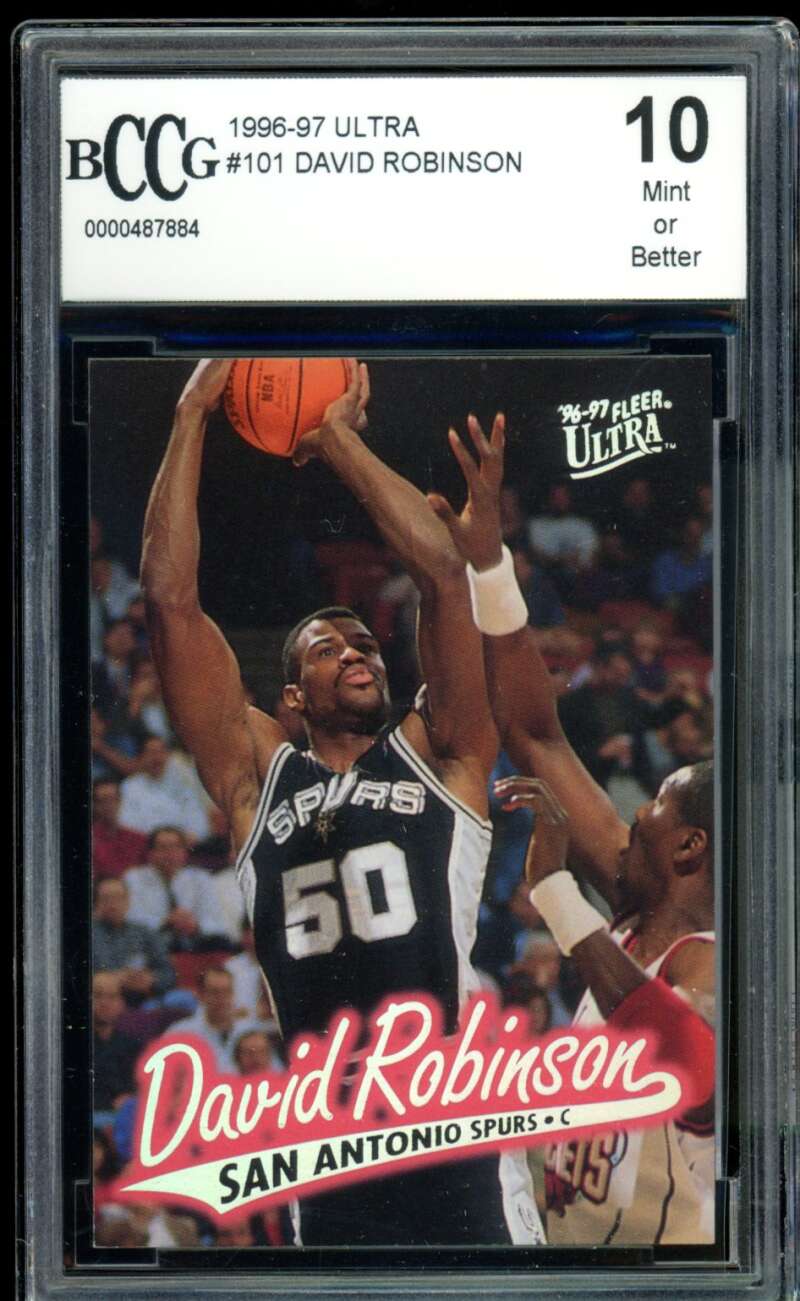 David Robinson Card 1996-97 Ultra #101 BGS BCCG 10 Image 1