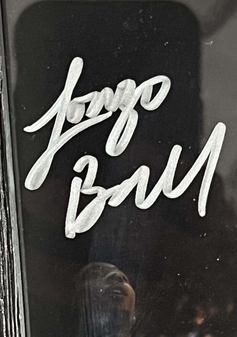 Lonzo Ball Autographed Signed Pelicans 9x11 Framed Poster Panini Authentic Image 4