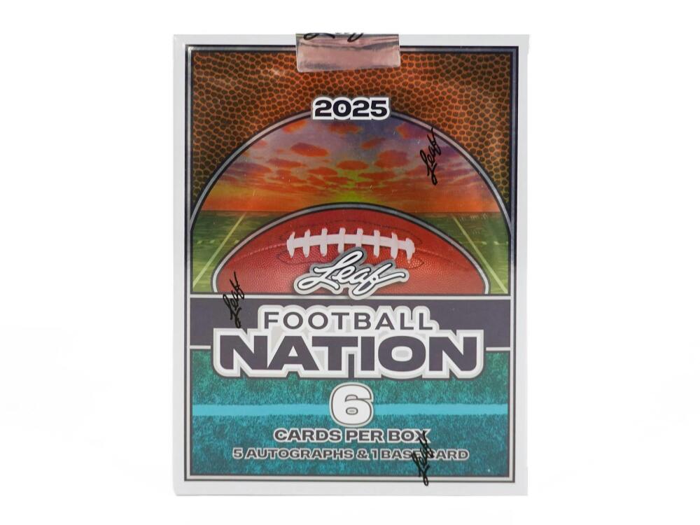 2025 Leaf Football Nation Hobby Box Image 1