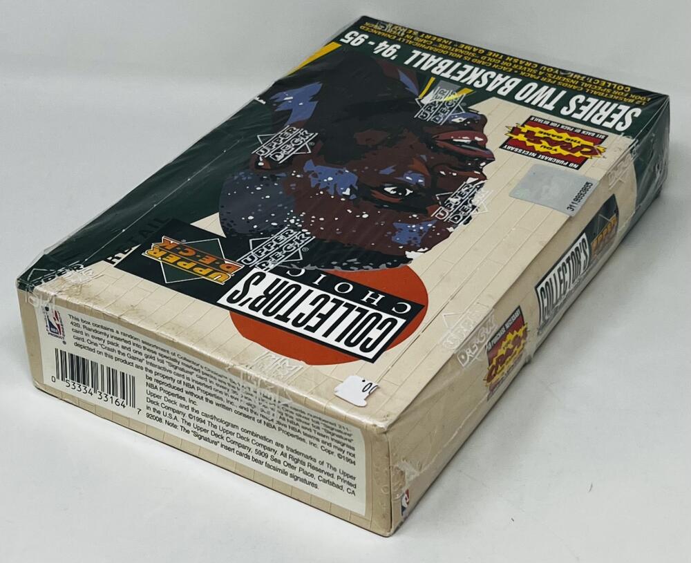 1994-95 Collectors Choice Series 2 Basketball Retail Box Image 2