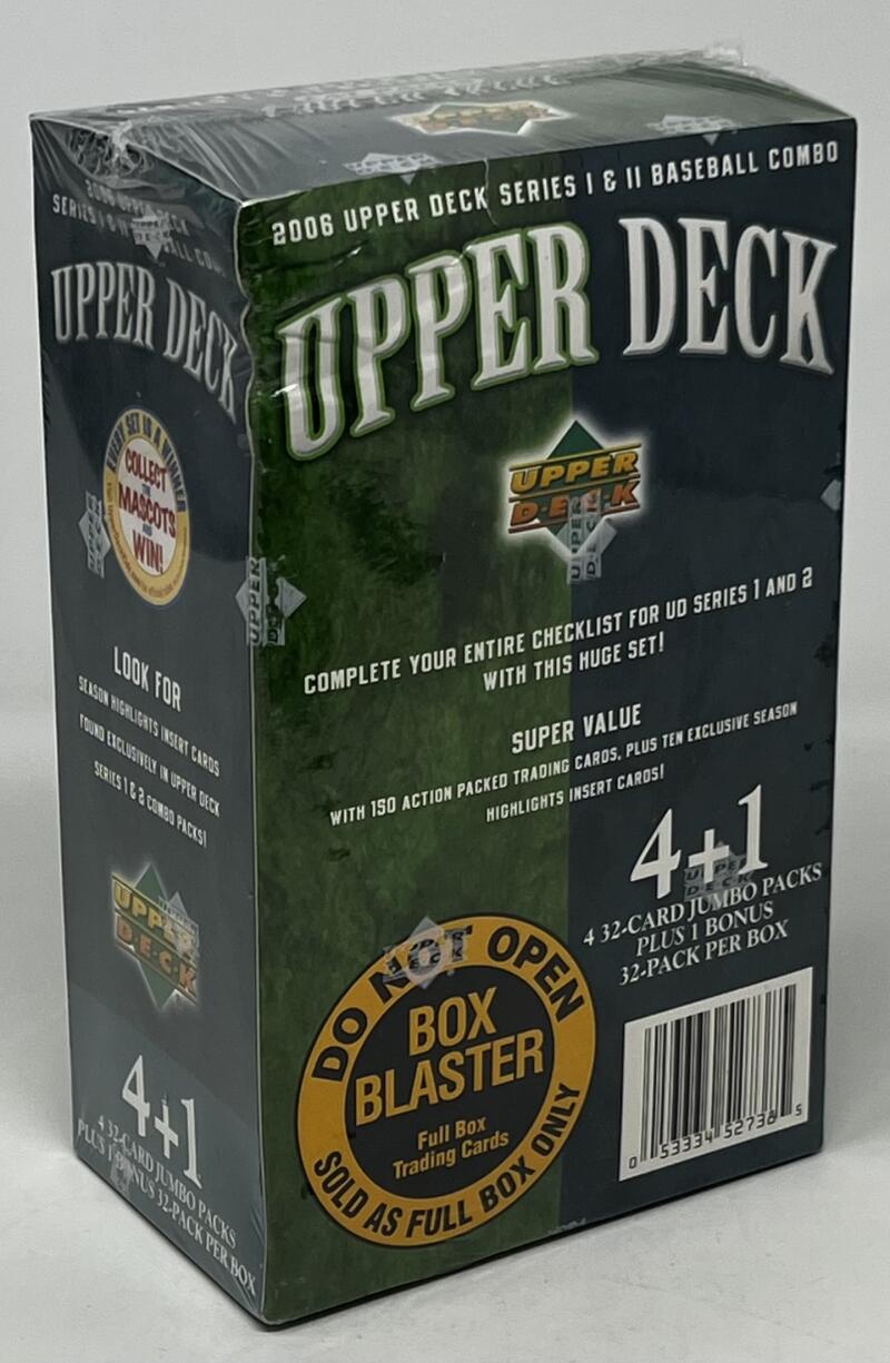 2006 Upper Deck Series 1 and 2 Baseball Jumbo Pack Box Image 2
