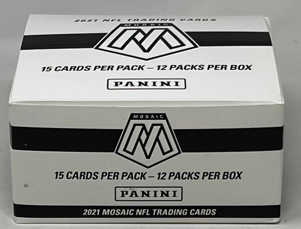 2021 Panini Mosaic Football Retail Exclusive Pack Cello Box Image 2