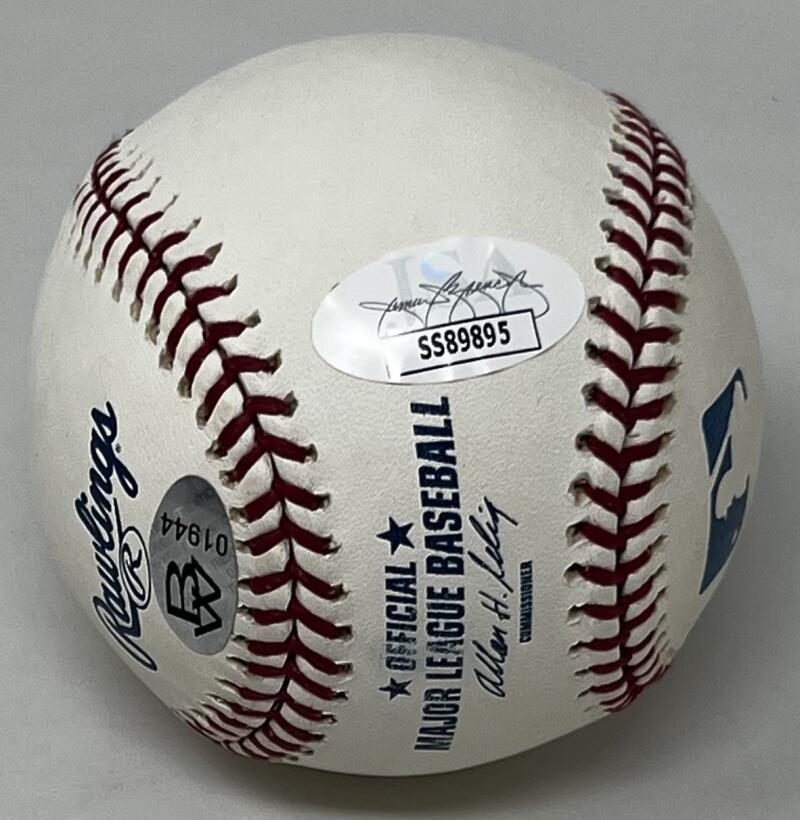 Bernie Williams Autograph Signed Official Major League Ball JSA Authentic Image 2