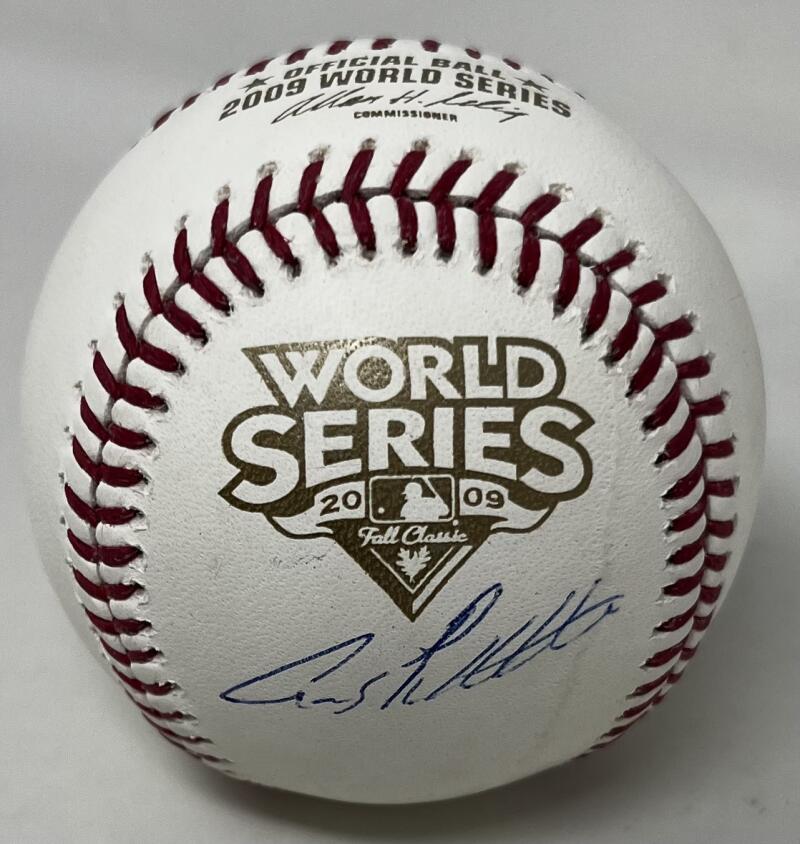 Andy Pettite Autograph Signed World Series Major League Ball Steiner Authentic Image 1