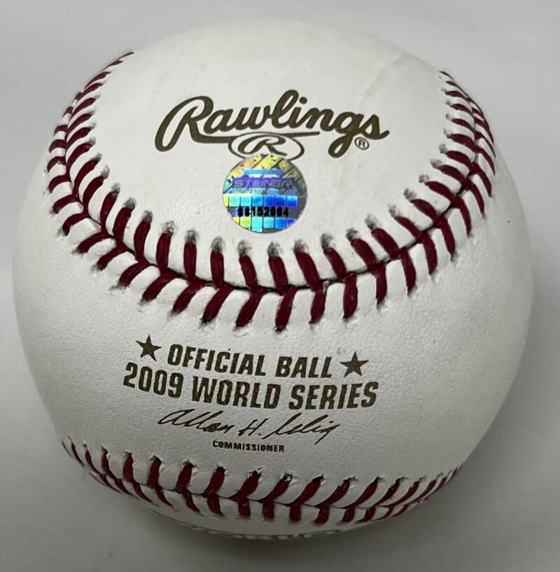 Andy Pettite Autograph Signed World Series Major League Ball Steiner Authentic Image 2