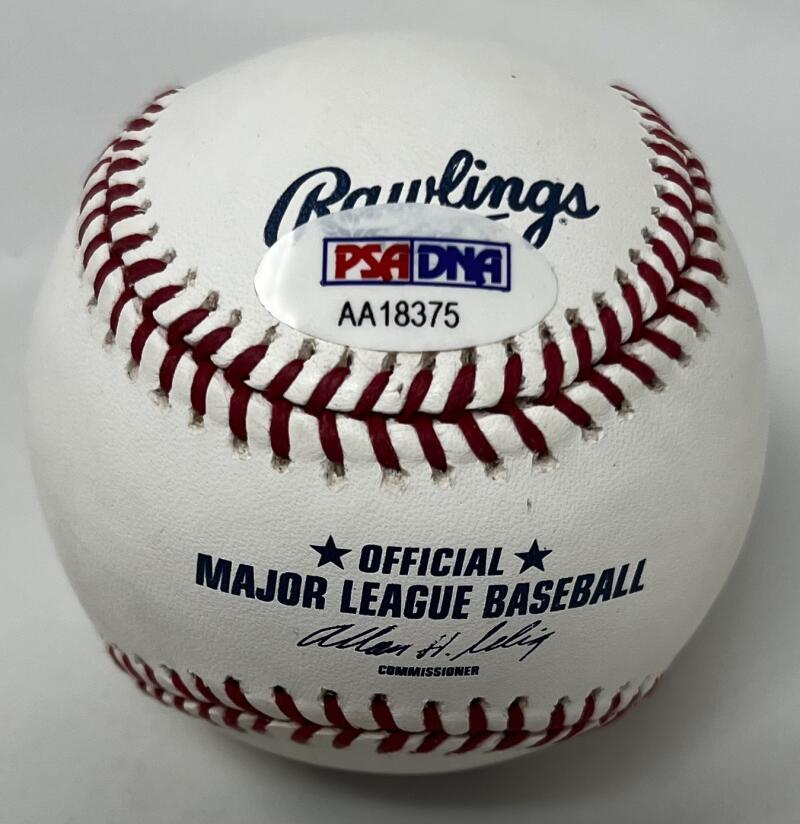 Jorge Posada Autograph Signed Yankees 100th Year Anniversary Ball PSA Authentic Image 2