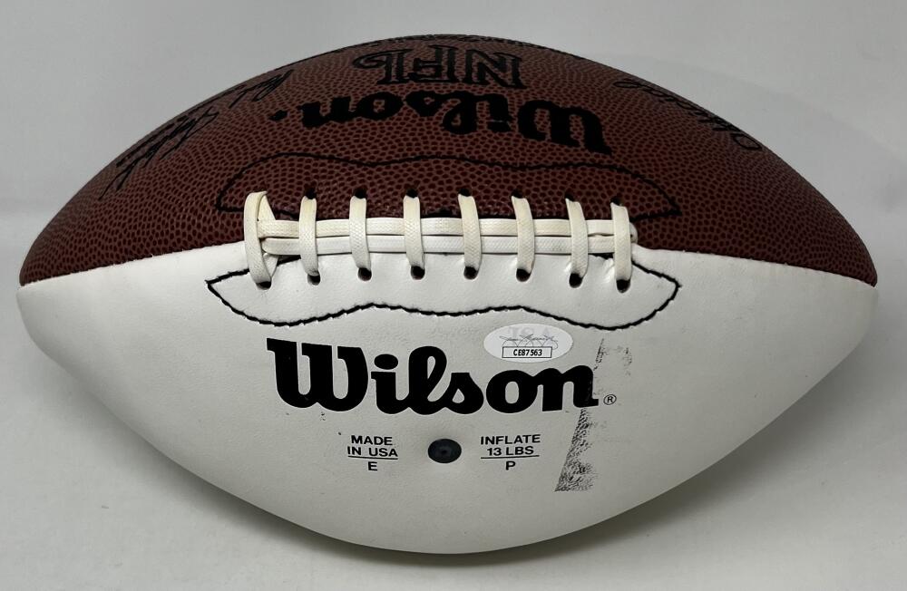 Dallas Cowboys  Staubach/ Dorset/Pearson Signed Autograph Football JSA Authentic Image 3