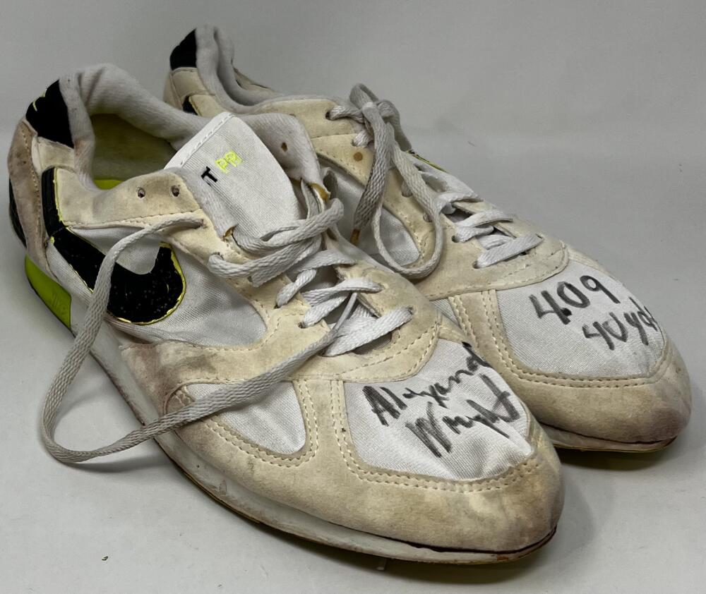 Alexander Wright Autograped Signed Nike Sneakers JSA Authentic Image 5