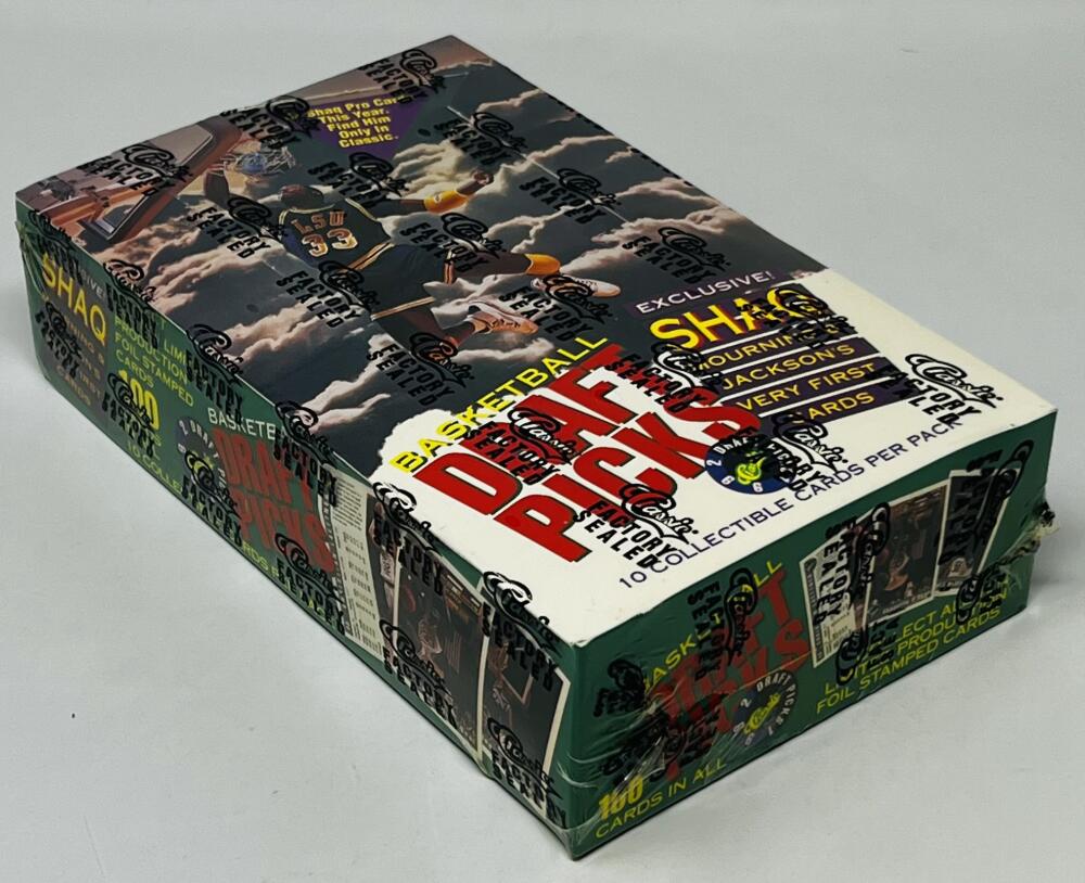 1992-93 Classic Draft Picks Basketball Box Possible Shaquille O'Neal Rookie Year  Image 1