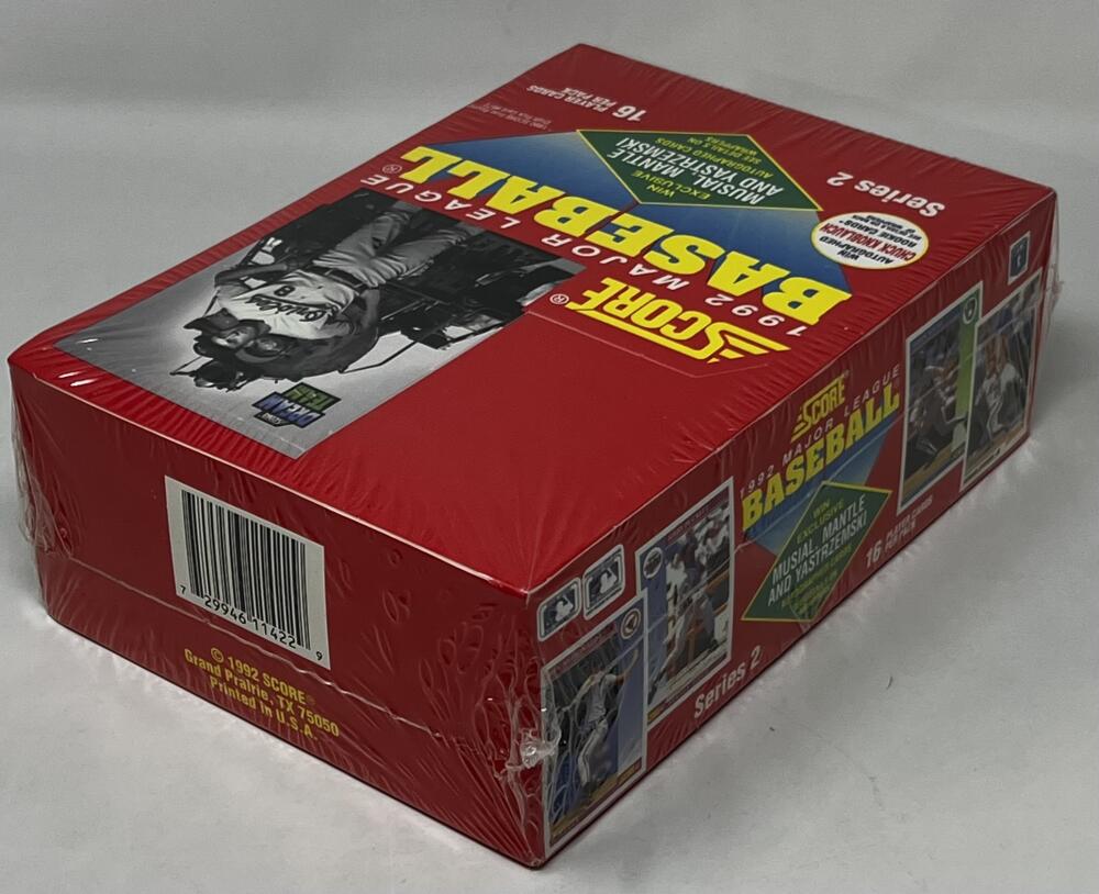 1992 Score Series 2 Baseball Box  Image 2